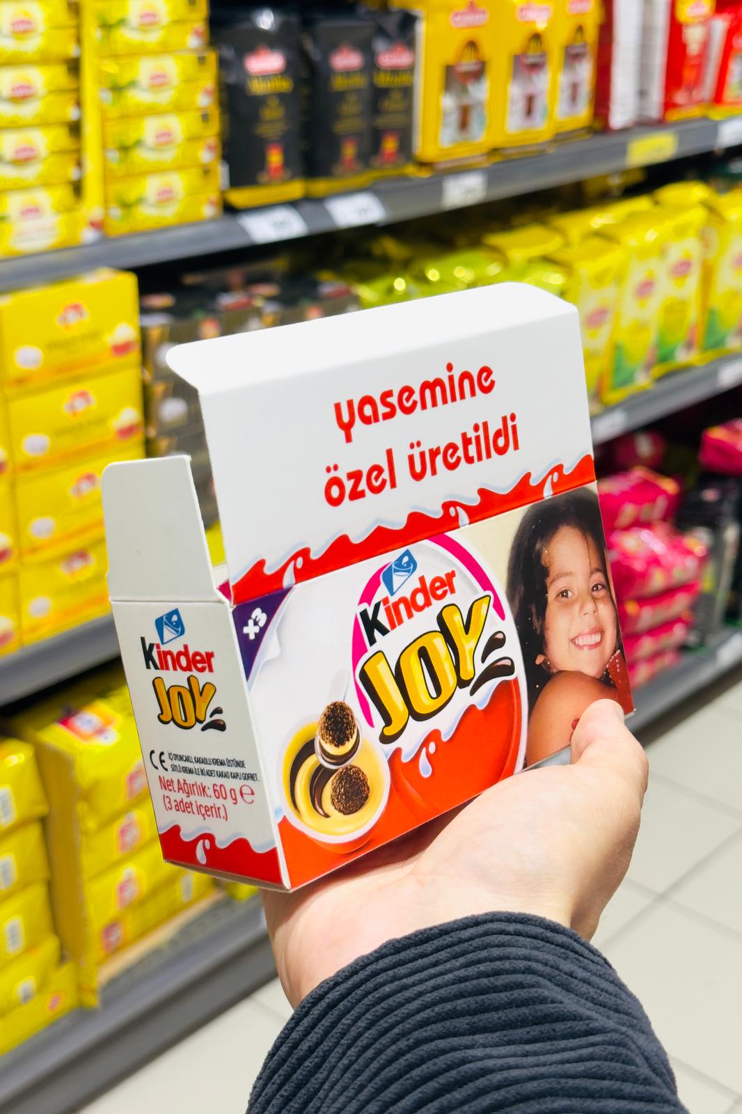 Kişiye Özel Kutu İçerisinde Kinder Joy Seti