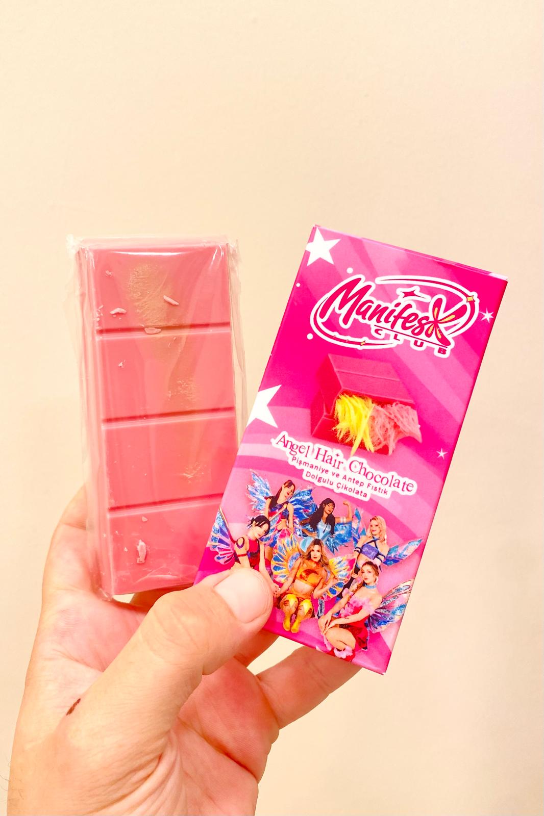 Manifest Angel Hair – Frambuaz Aromalı Pişmaniye Çikolata 70 gr