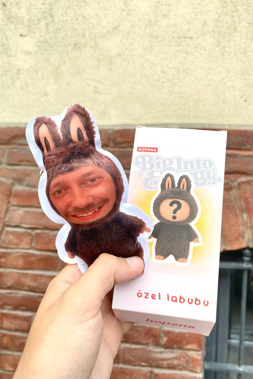Lablu Tekerhat Kişiye Özel Baskılı Labubu Anahtarlık