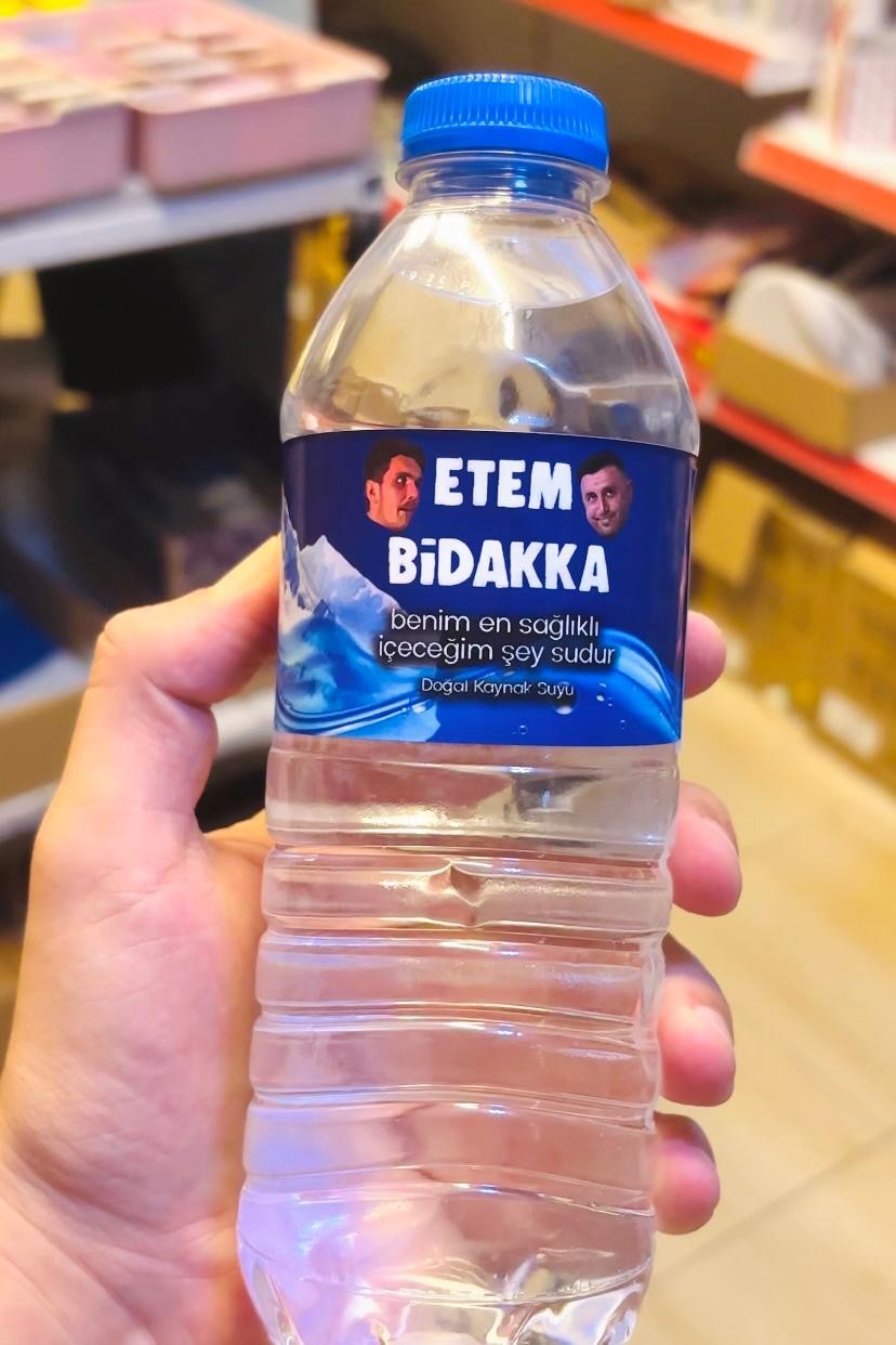 Etem Bidakka 0.5Litre Su Şişesi Etiketi 2 Adet  