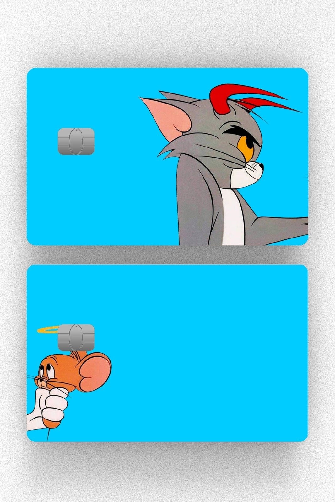 Kart Kaplama Etiketi - 2’li Mavi Tom Jerry