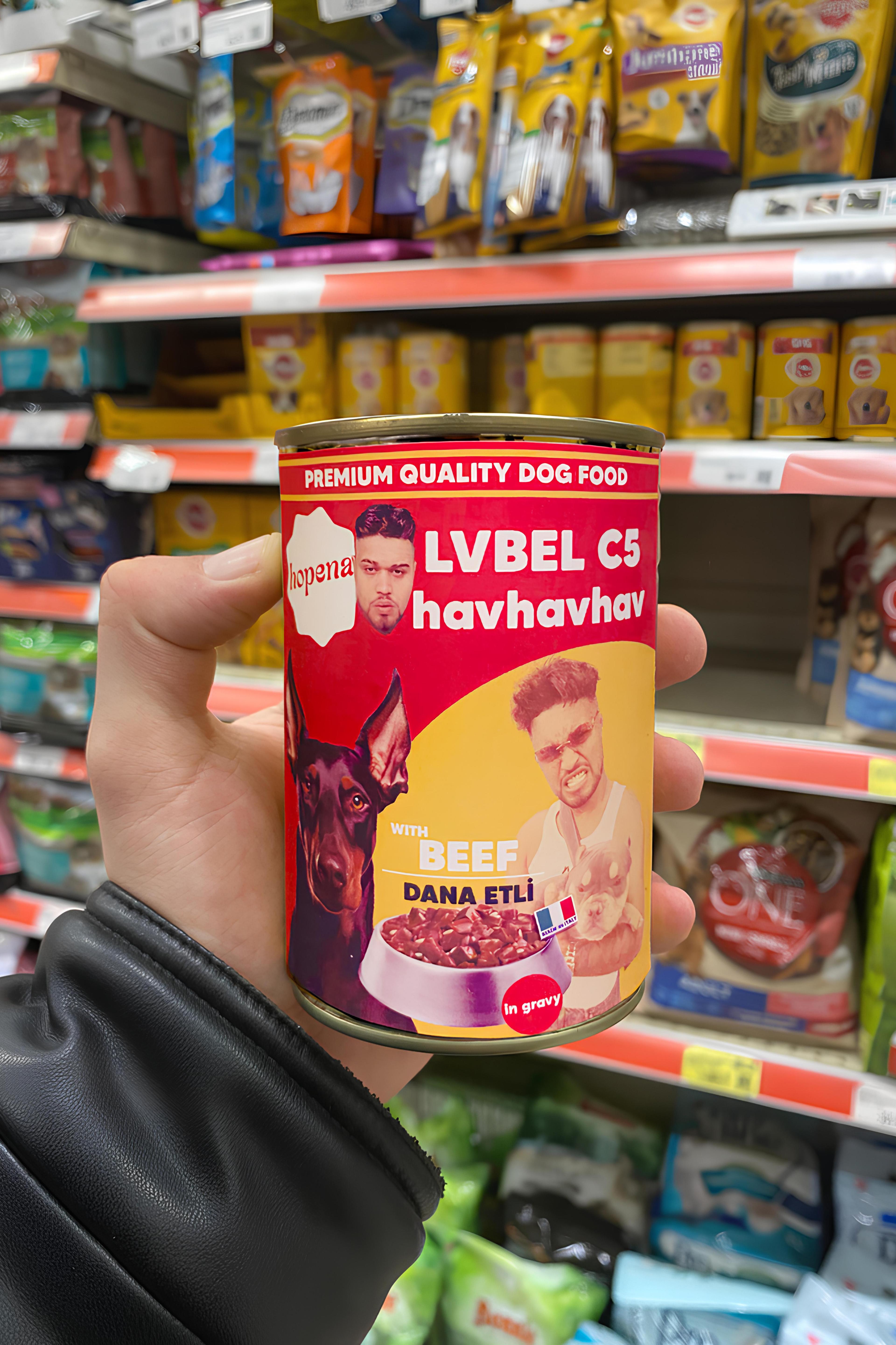 Lvbel C5 HAVHAVHAV Dana Etli Konserve Köpek Maması 450gr