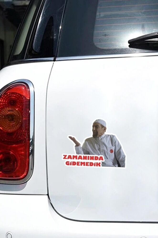 Kolpoçino Zamanında Gidemedik Araba Motosiklet Laptop Folyo Sticker
