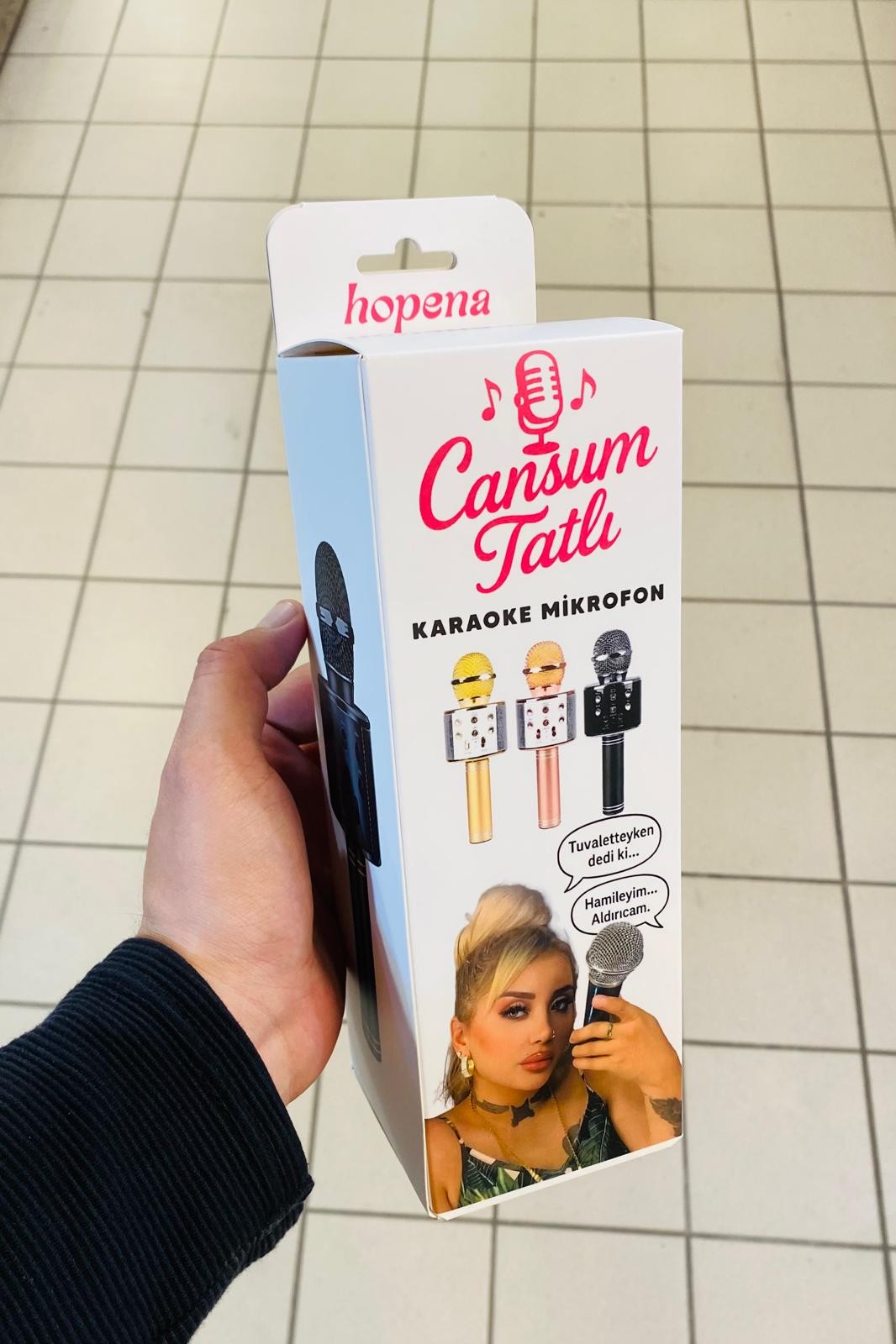 Cansum Tatlı Karaoke Mikrofon Bluetooth Hoporlör
