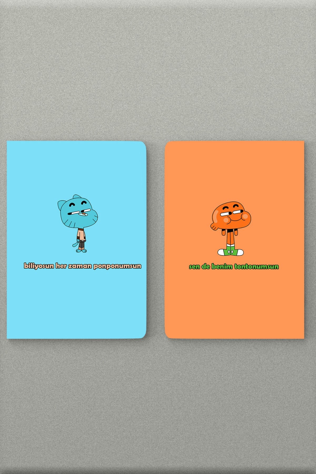 A5 Defter 2 Adet Gumball Darwin