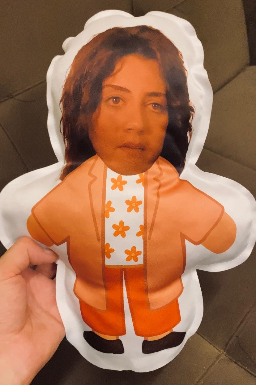 3D Mini Yastık - Yaprak Dökümü Leyla 