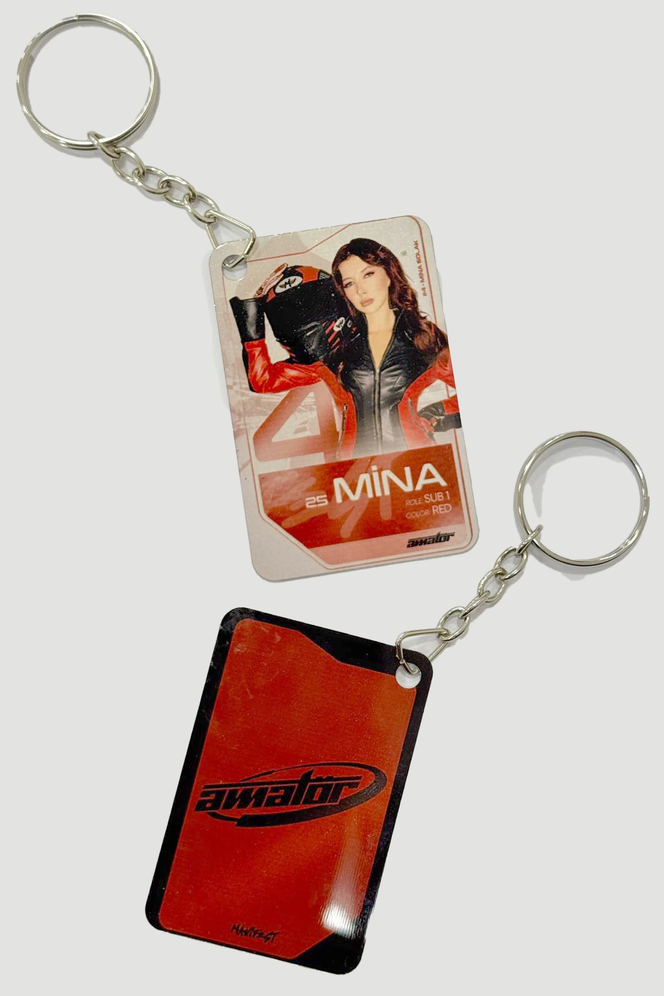 Metal Kart Anahtarlık Manifest Mina