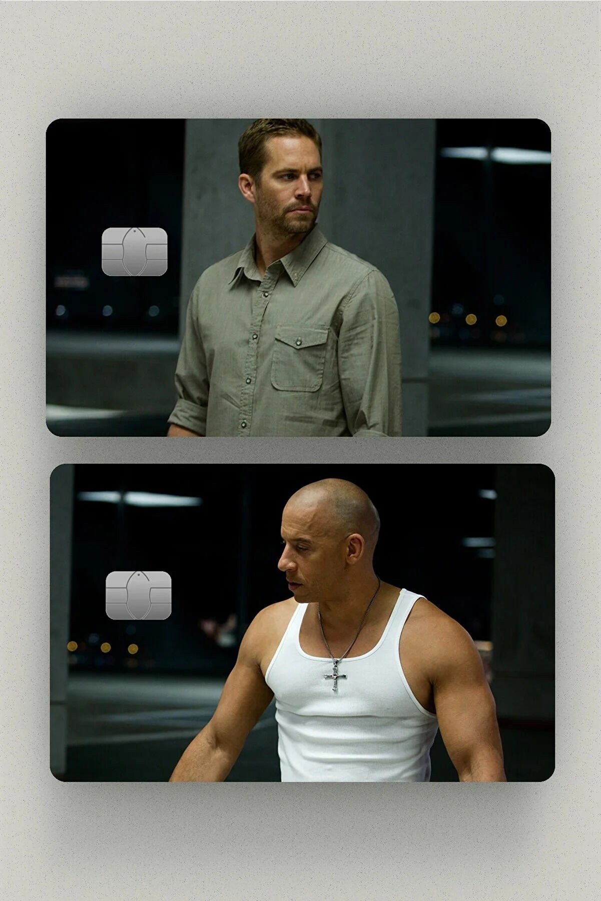Kart Kaplama Etiketi - 2!li Hızlı Ve Öfkeli - Brain & Dominic Toretto