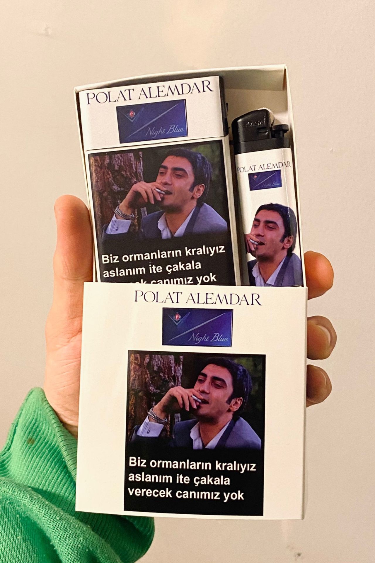 Özel Hediye Kutulu 2'li Çakmak - Sigara Tabakası Seti Polat Alemdar