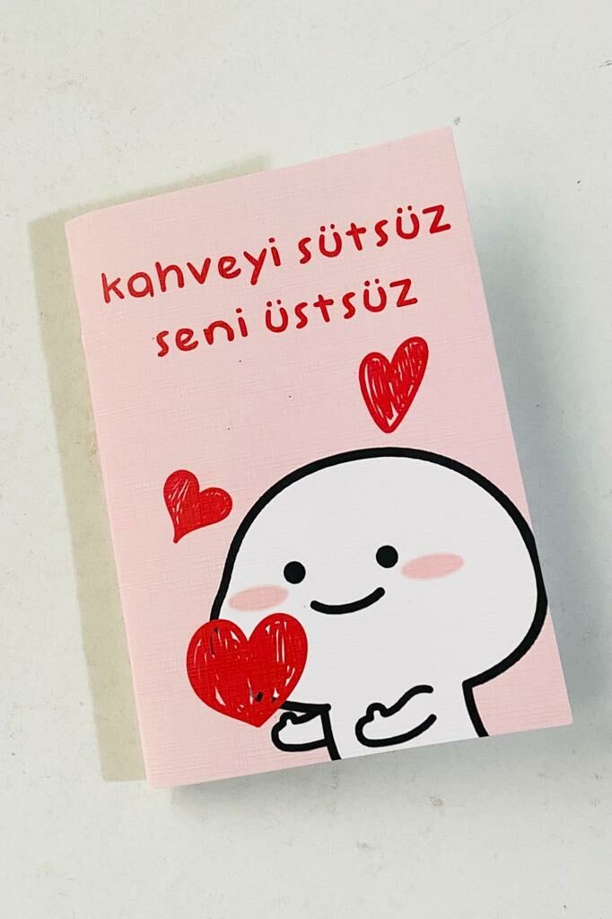 A5 Defter Kahveyi Sütsüz Seni Üstsüz