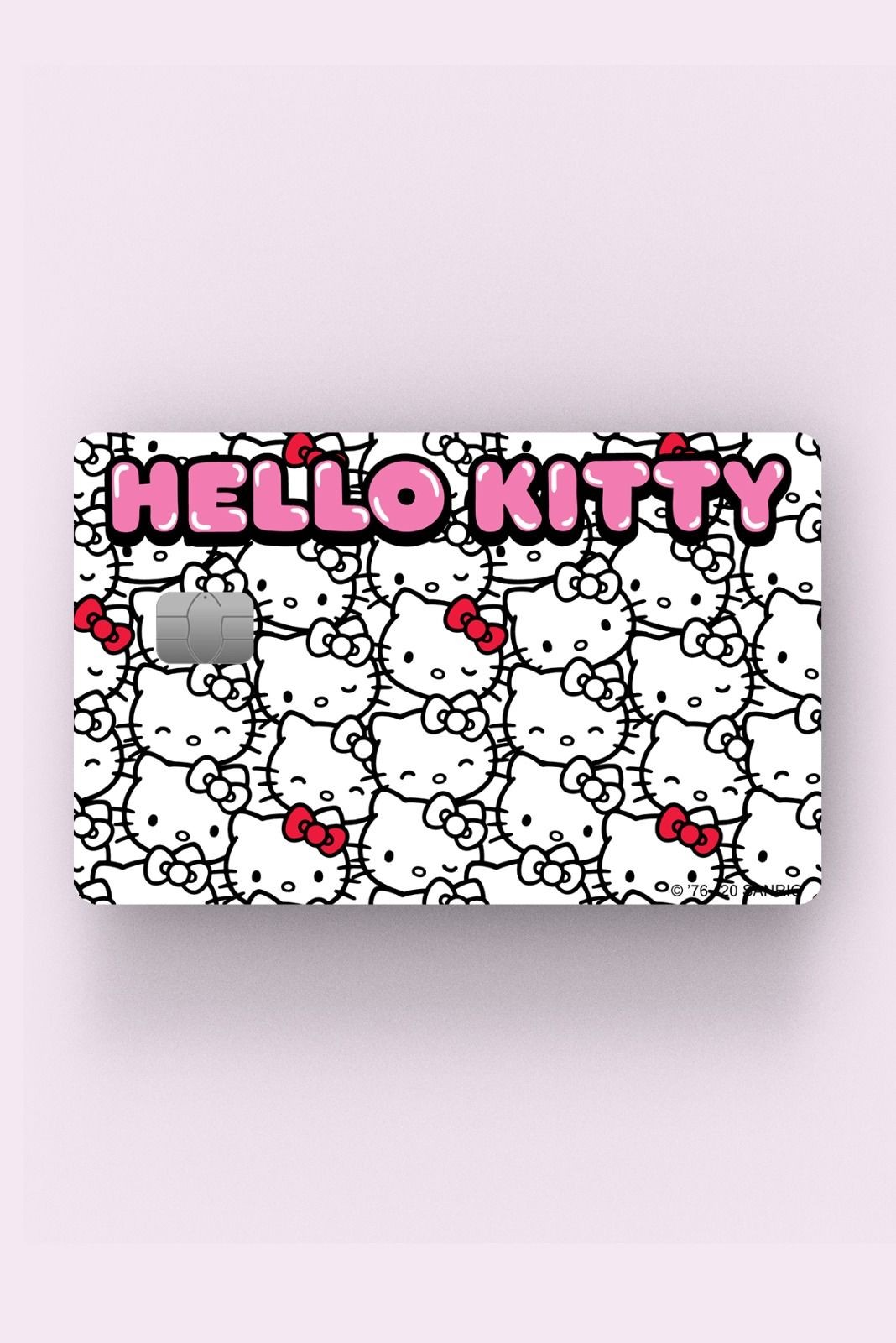 Kart Kaplama Etiketi - Beyaz Kafalar Hello Kitty Yeni