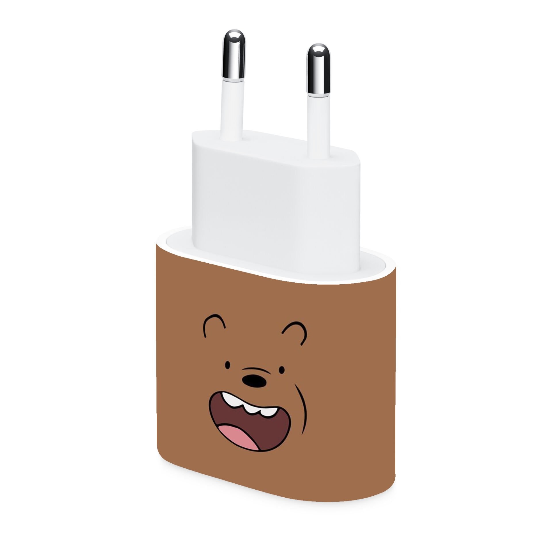 iPhone 20W Şarj Aleti Kaplaması -  Boz Ayı
