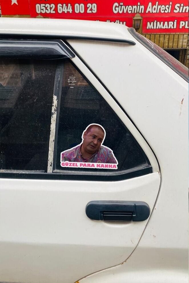 Kolpoçino Güzel Para Araba Motosiklet Laptop Folyo Sticker