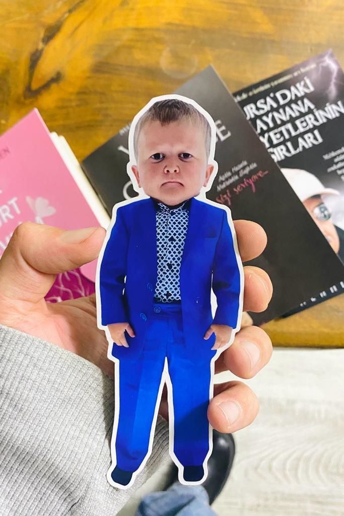 Koca Kafalar 3D Kitap Ayracı - Hasbullah