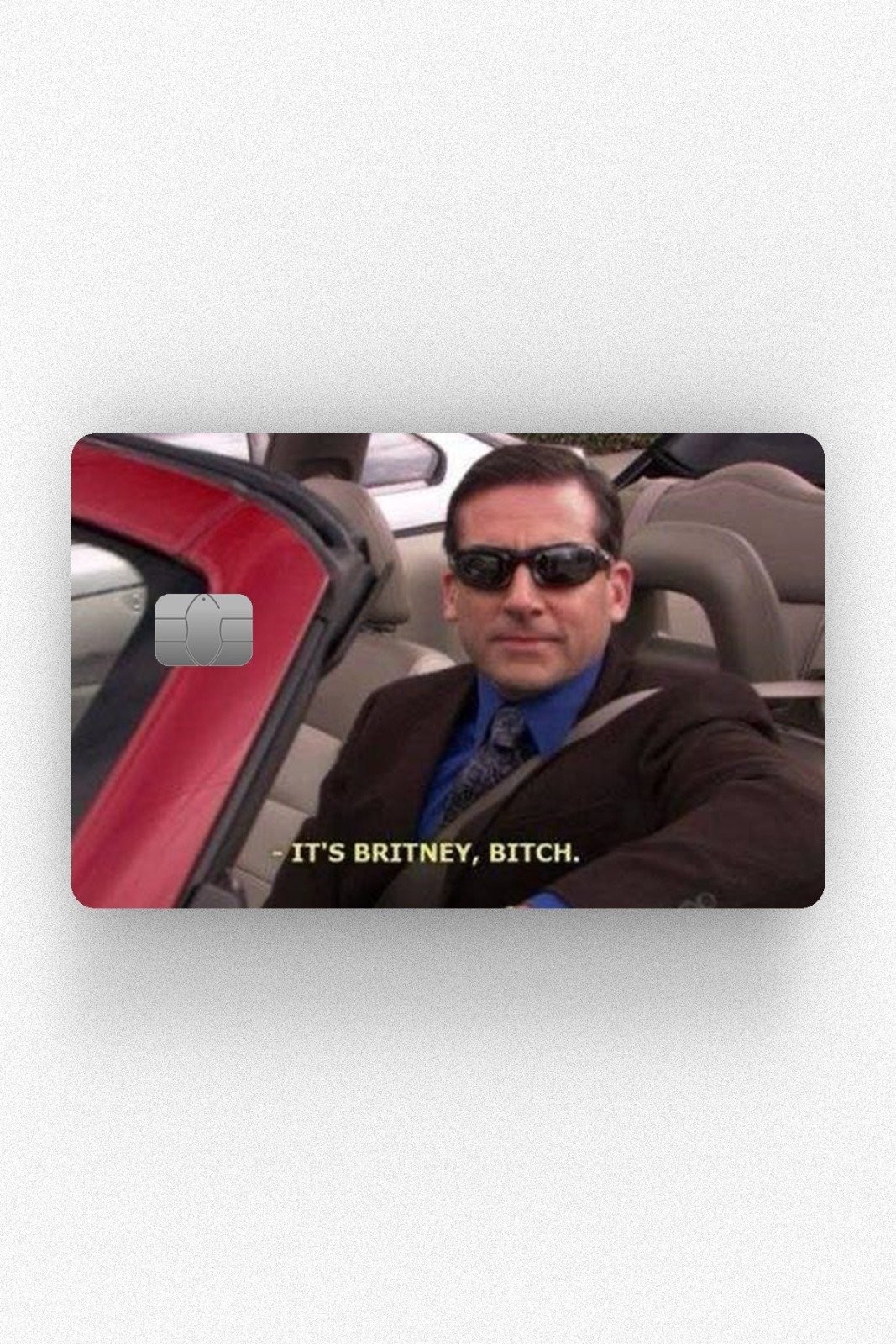 Kart Kaplama Etiketi - The Office Britney Bitch