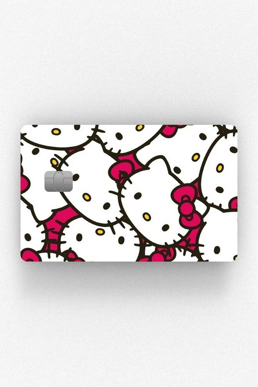 Kart Kaplama Etiketi - Hello Kitty Kafalar