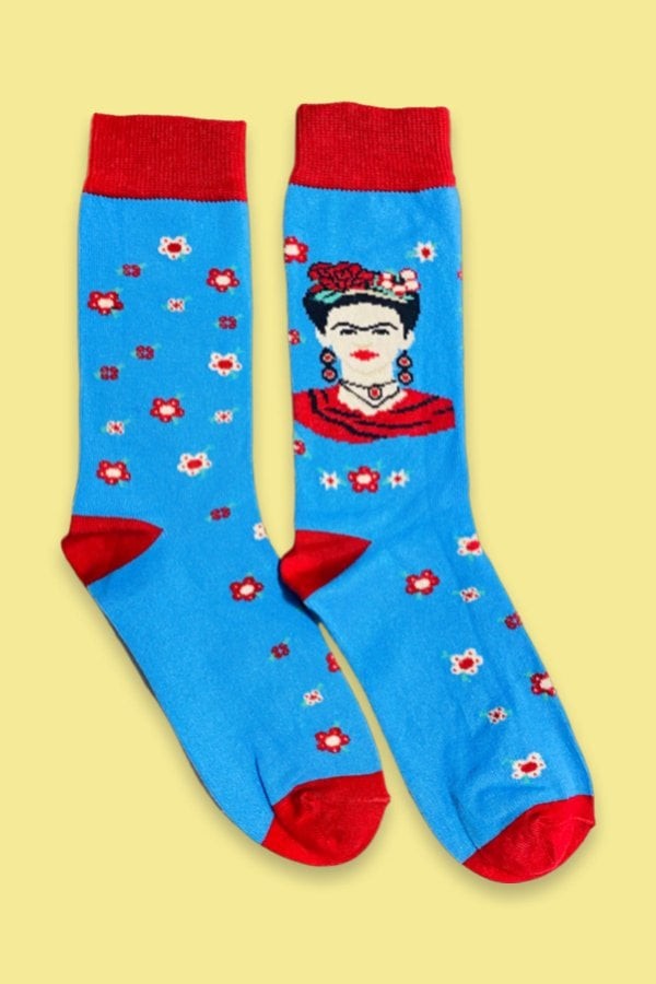Frida Kahlo Mavi Soket Çorap