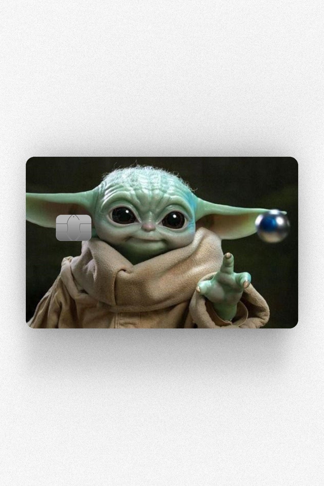 Kart Kaplama Etiketi - Baby Yoda