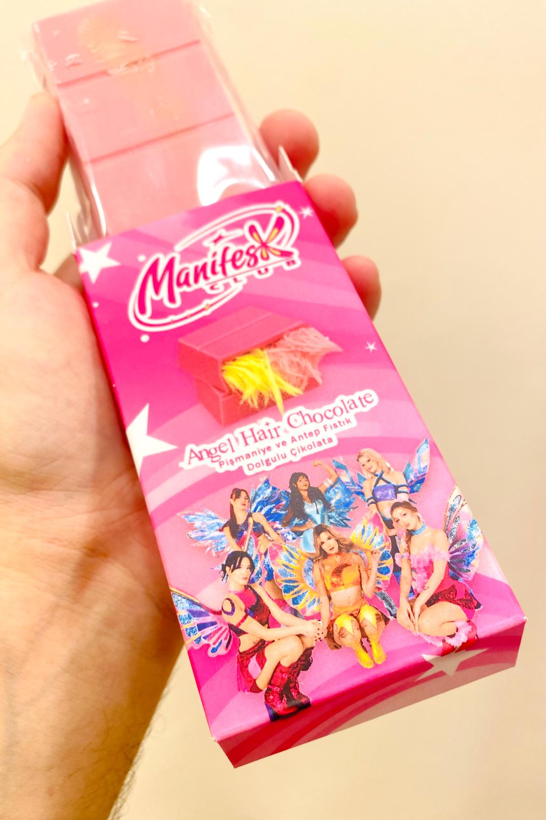 Manifest Angel Hair – Frambuaz Aromalı Pişmaniye Çikolata 70 gr