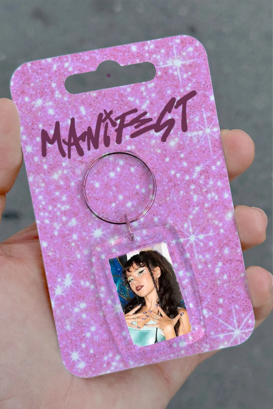 Şeffaf Çerçeve Anahtarlık Özel Ambalajlı Manifest Hilal