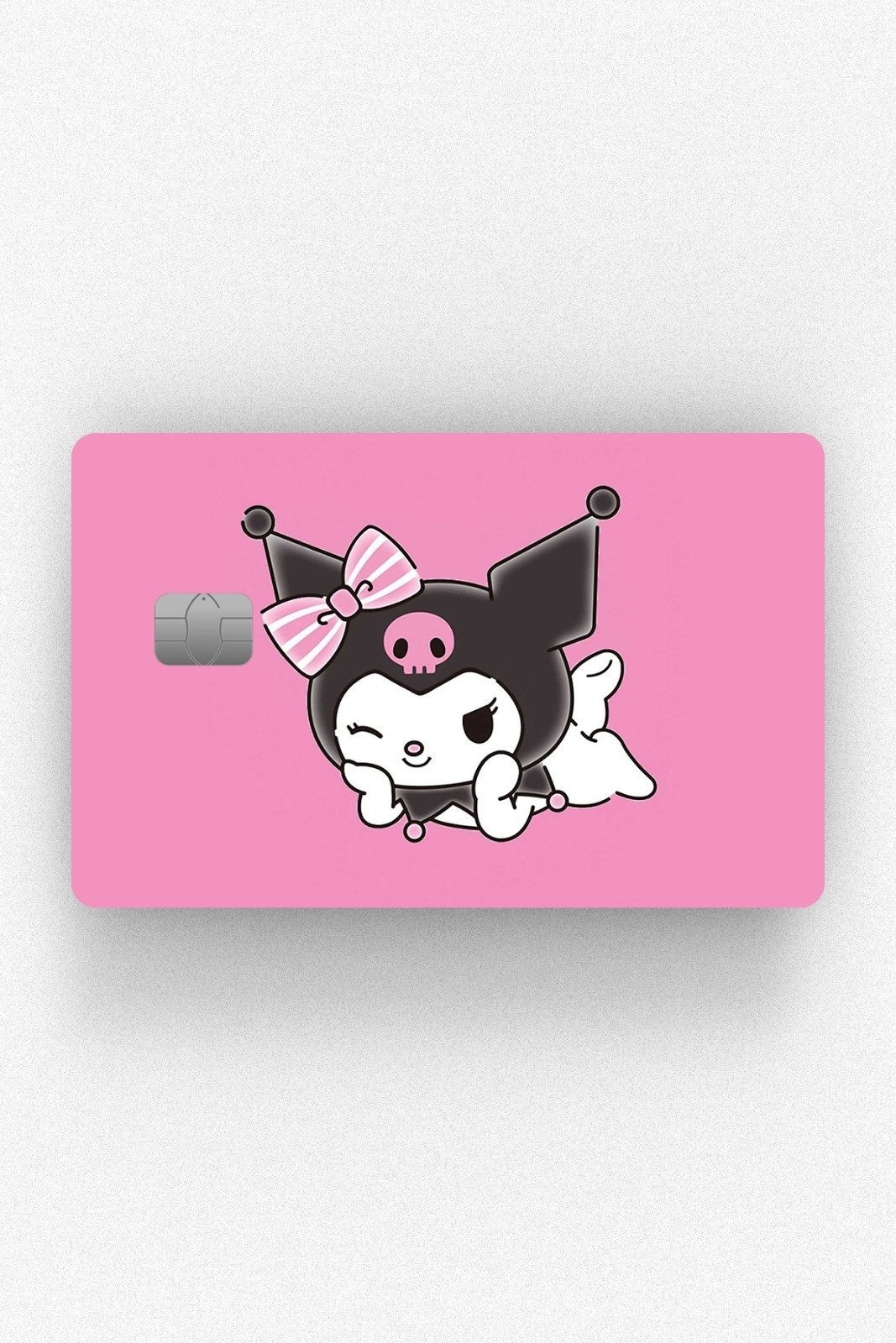 Kart Kaplama Etiketi - Pembe Kuromi