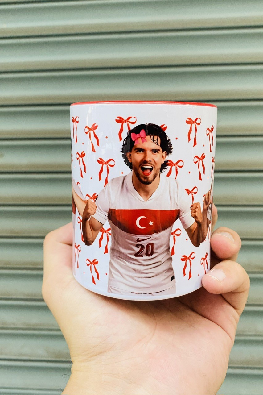 Ferdi Kadıoğlu Kırmızı Kalpli Kulplu Kupa Bardak #bizimcocuklar