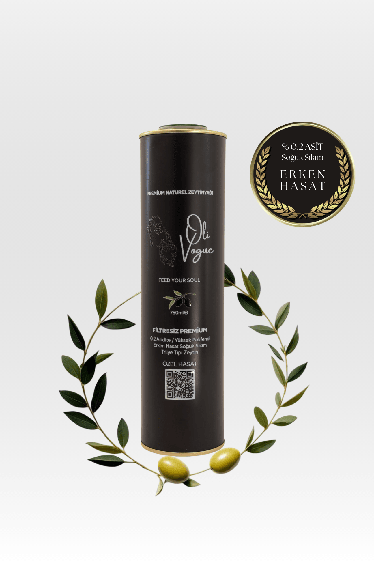 Roll Premium Erken Hasat Naturel Sızma Zeytinyağı (750 ml)