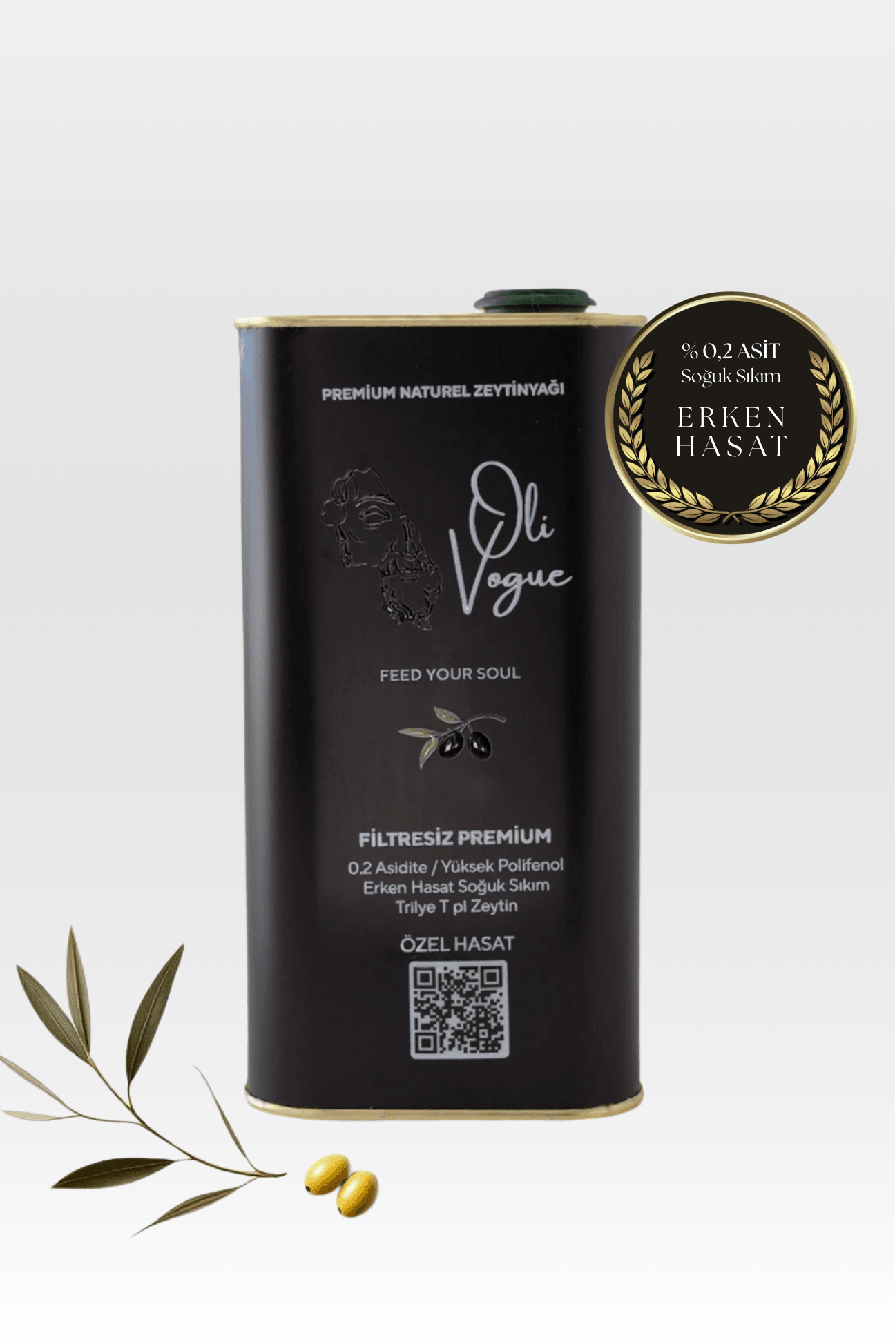Oversize Premium Erken Hasat Naturel Sızma Zeytinyağı (5 Litre)