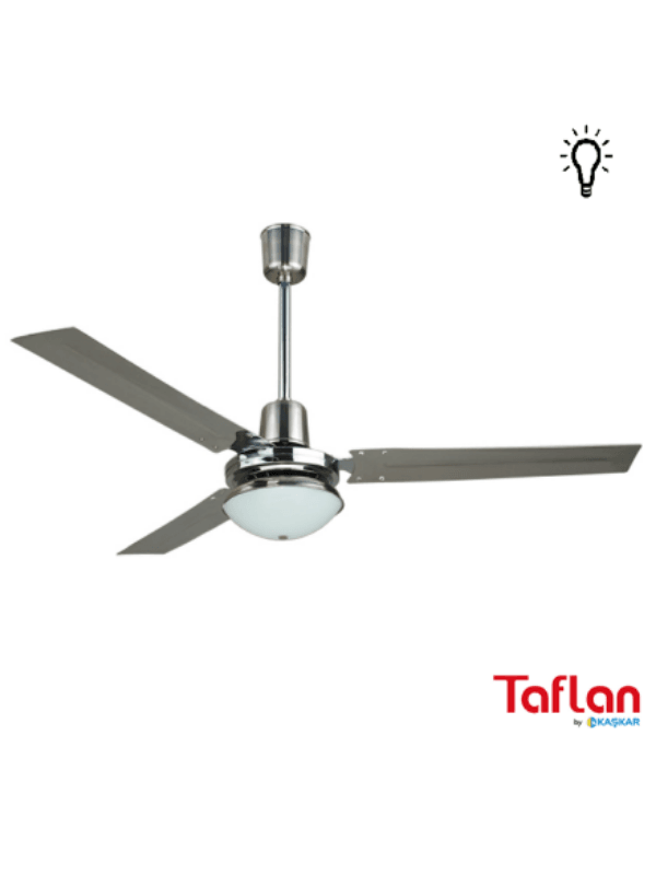 TAFLAN - KAŞKAR K48010 KROM GÖVDE LAMBALI TAVAN VANTİLATÖRÜ