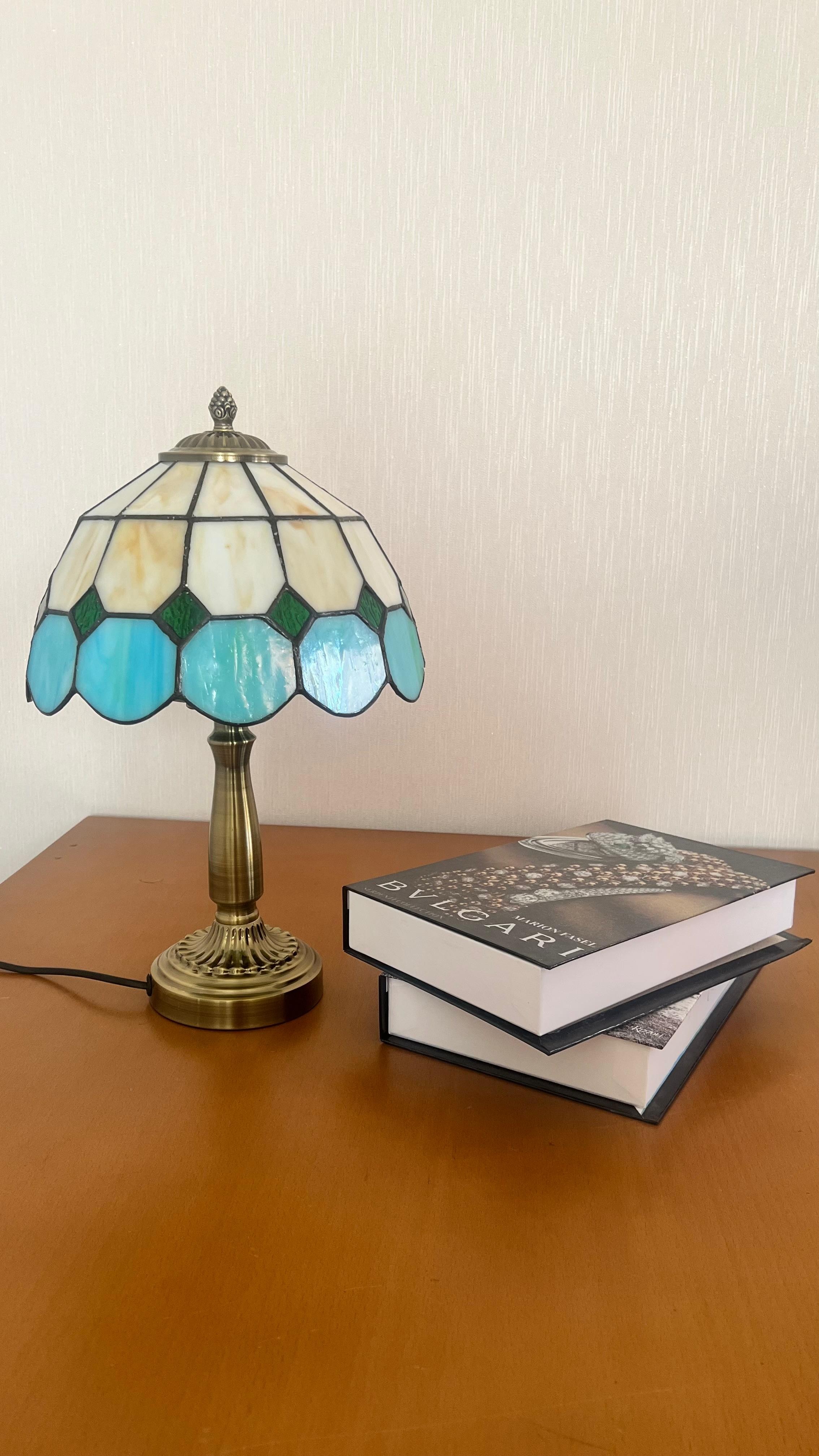 VİTRAY ABAJUR MASA LAMBASI ESKİTME AYAK 25CM (10") - YEŞİL