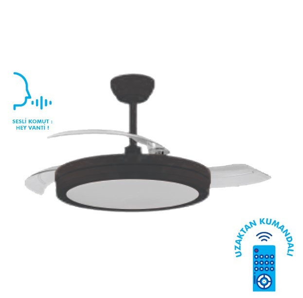 VANTİ KCF306 30w 42” SMART LEDLİ MODERN VANTİLATÖR