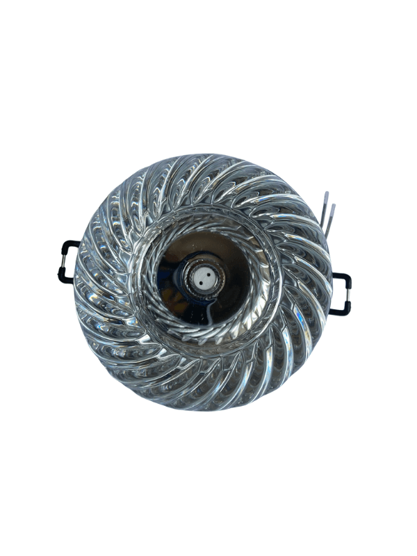 DEKOATİF YUVARLAK KRİSTAL CAM SPOT KASA G4 DUYLU