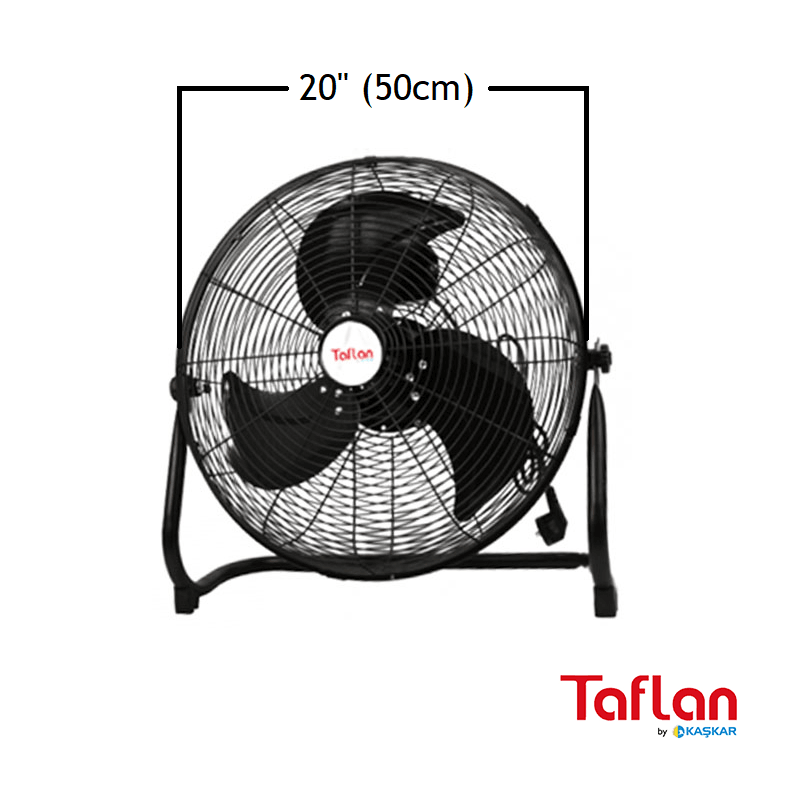 TAFLAN - KAŞKAR TX-20-F (FF500A) SANAYİ TİPİ 130W YER VANTİLATÖRÜ 20''