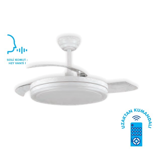 VANTİ KCF307 30W 42” SMART LEDLİ MODERN VANTİLATÖR