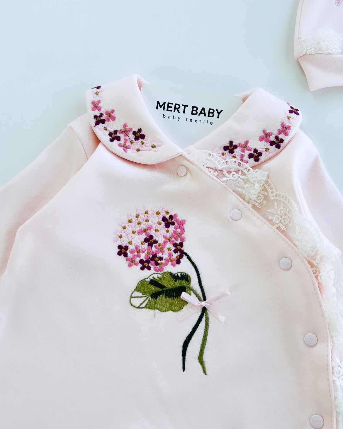 Baby Flowers Jumpsuit Pink