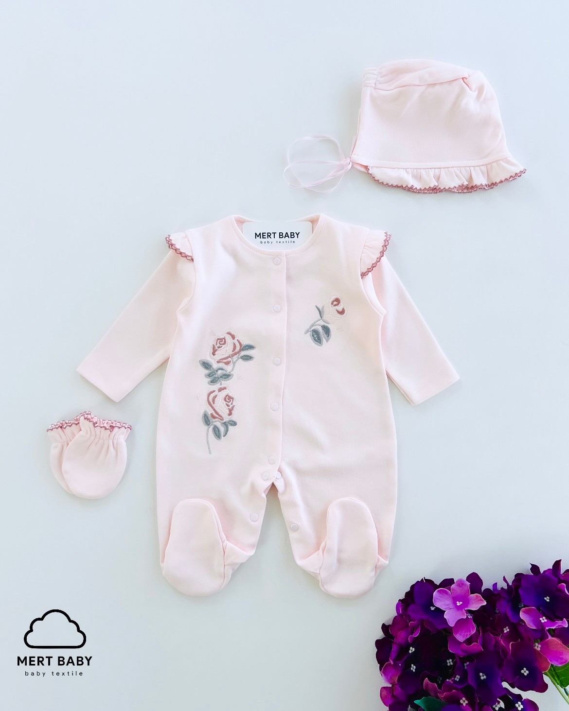 Bella Flowers Jumpsuit Pink