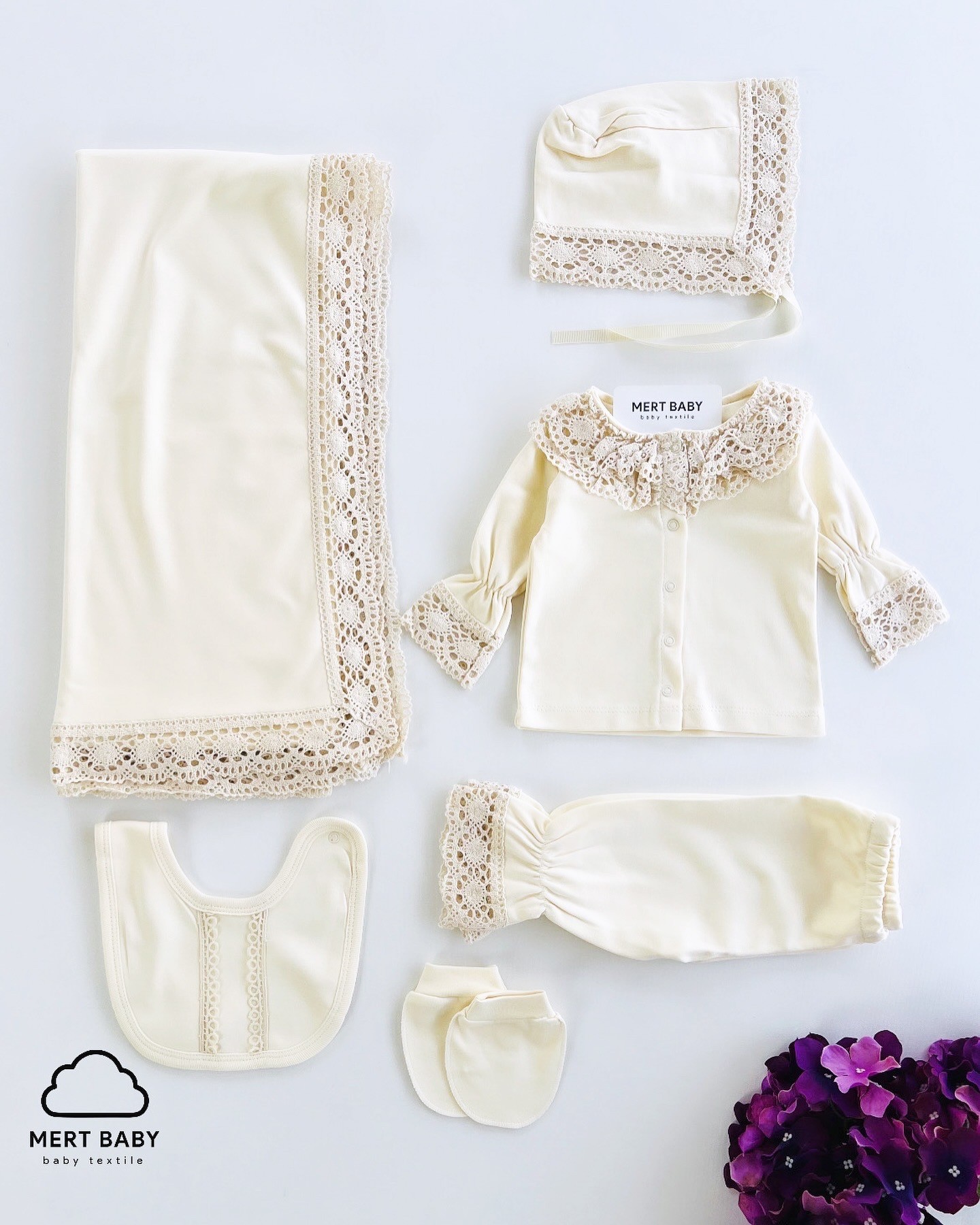 Milly Newborn Set 6 Pieces Natural