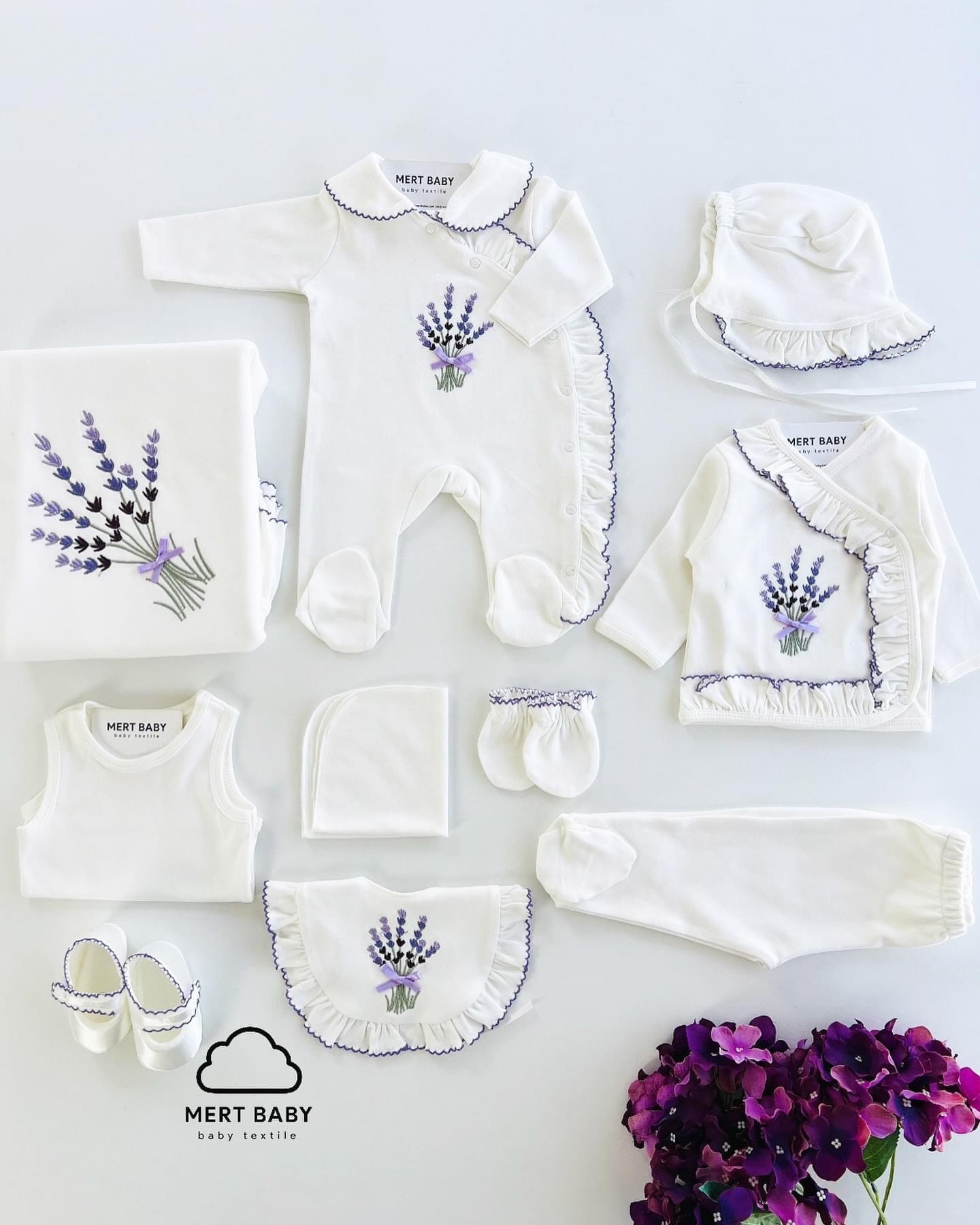 Lavender Newborn Set 10 Pieces