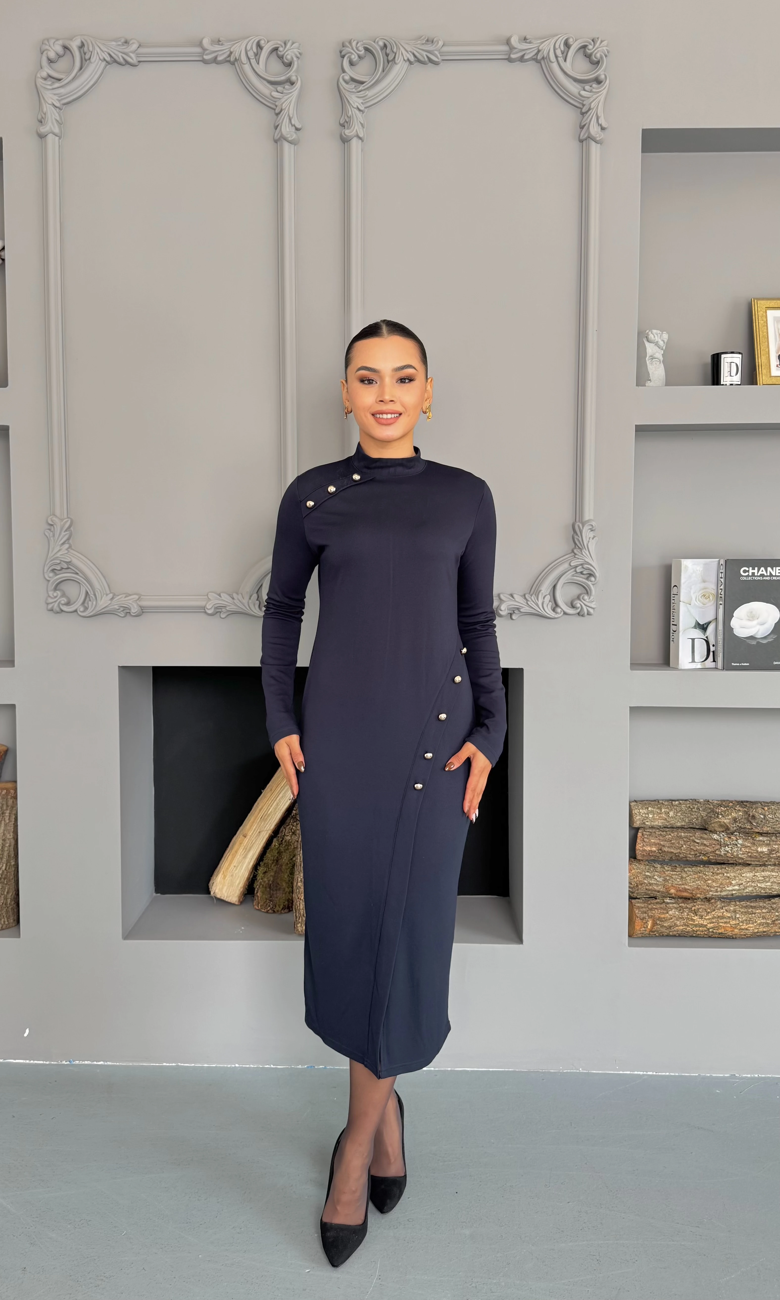 Valeria Elbise - Koyu Lacivert