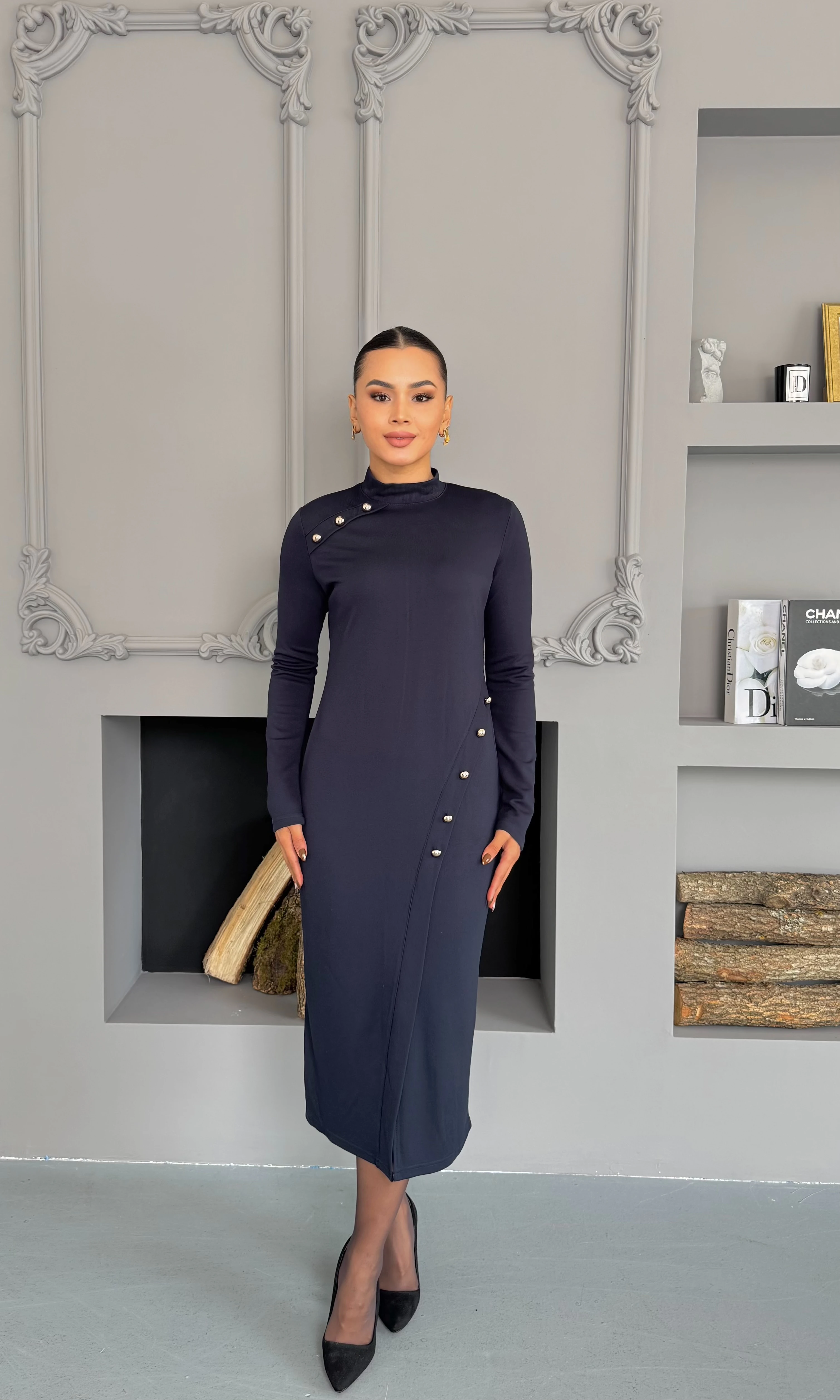 Valeria Elbise - Koyu Lacivert