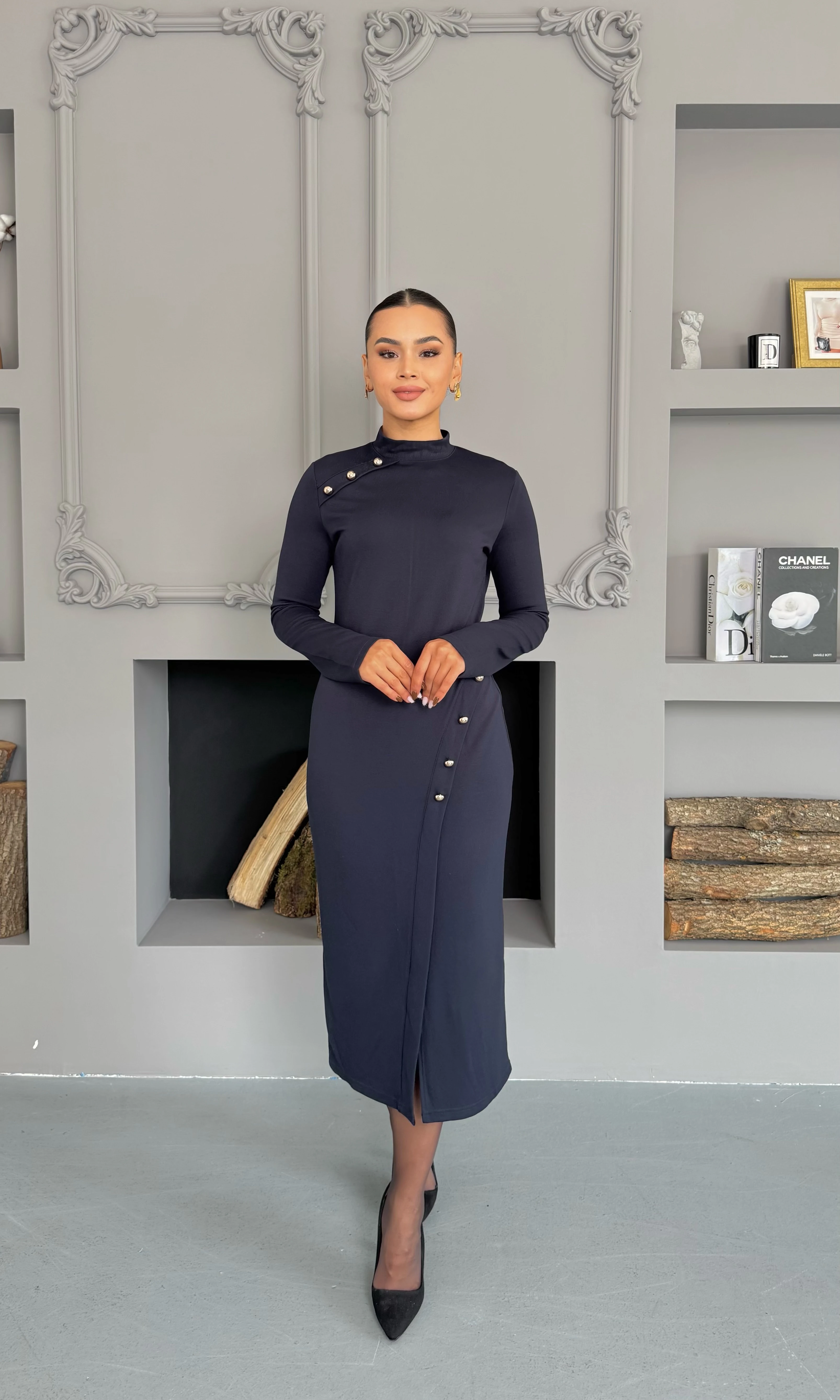 Valeria Elbise - Koyu Lacivert