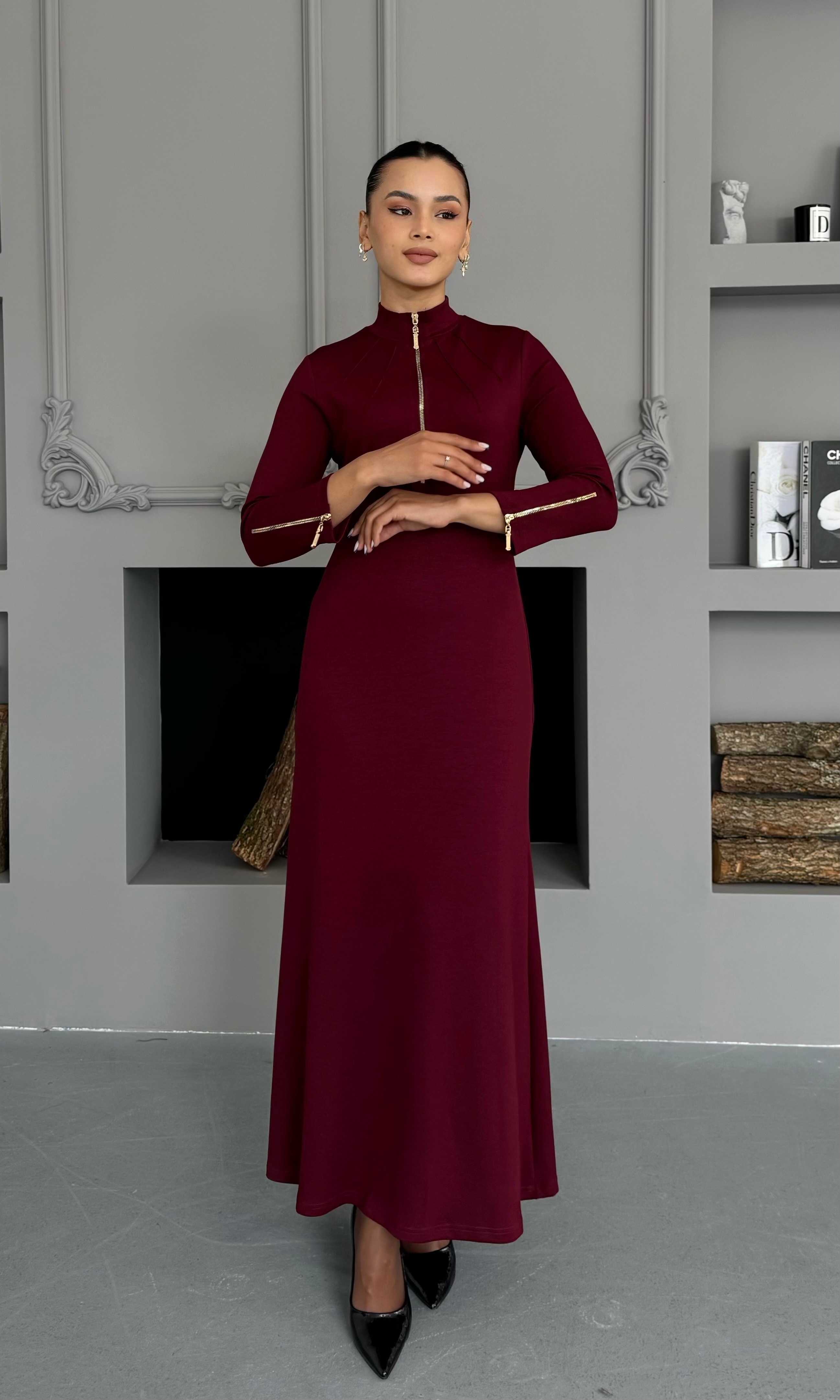 Siena Elbise - Bordo