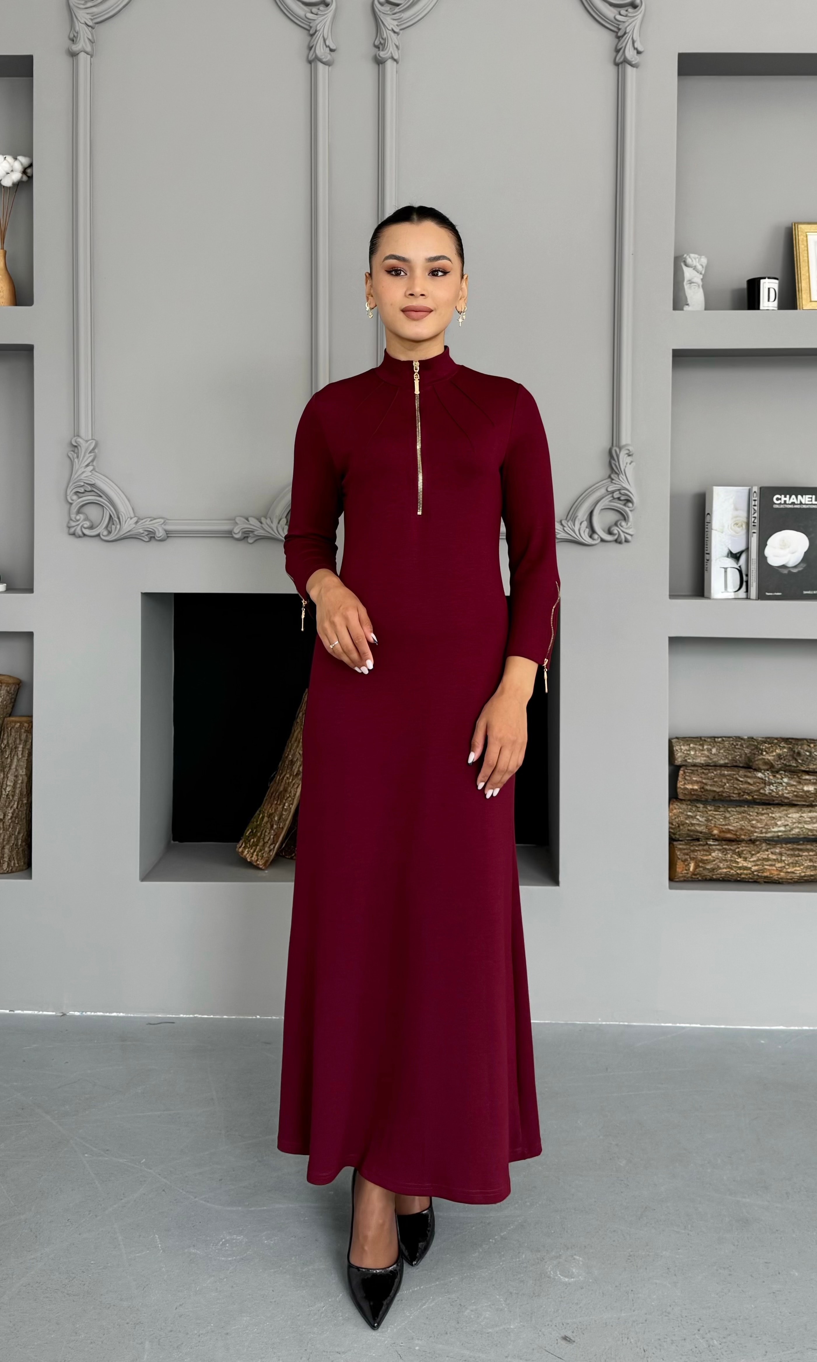 Siena Elbise - Bordo