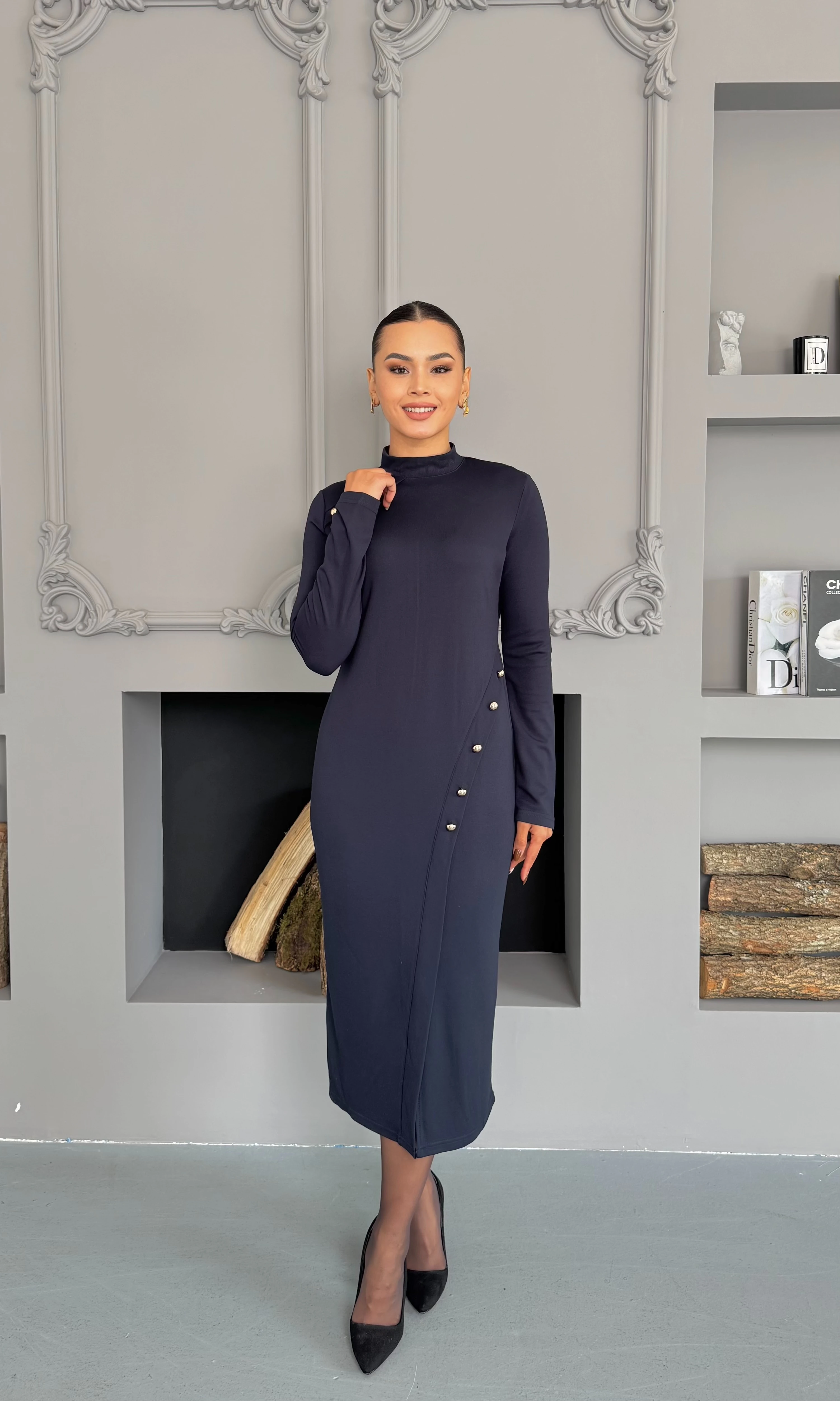 Valeria Elbise - Koyu Lacivert