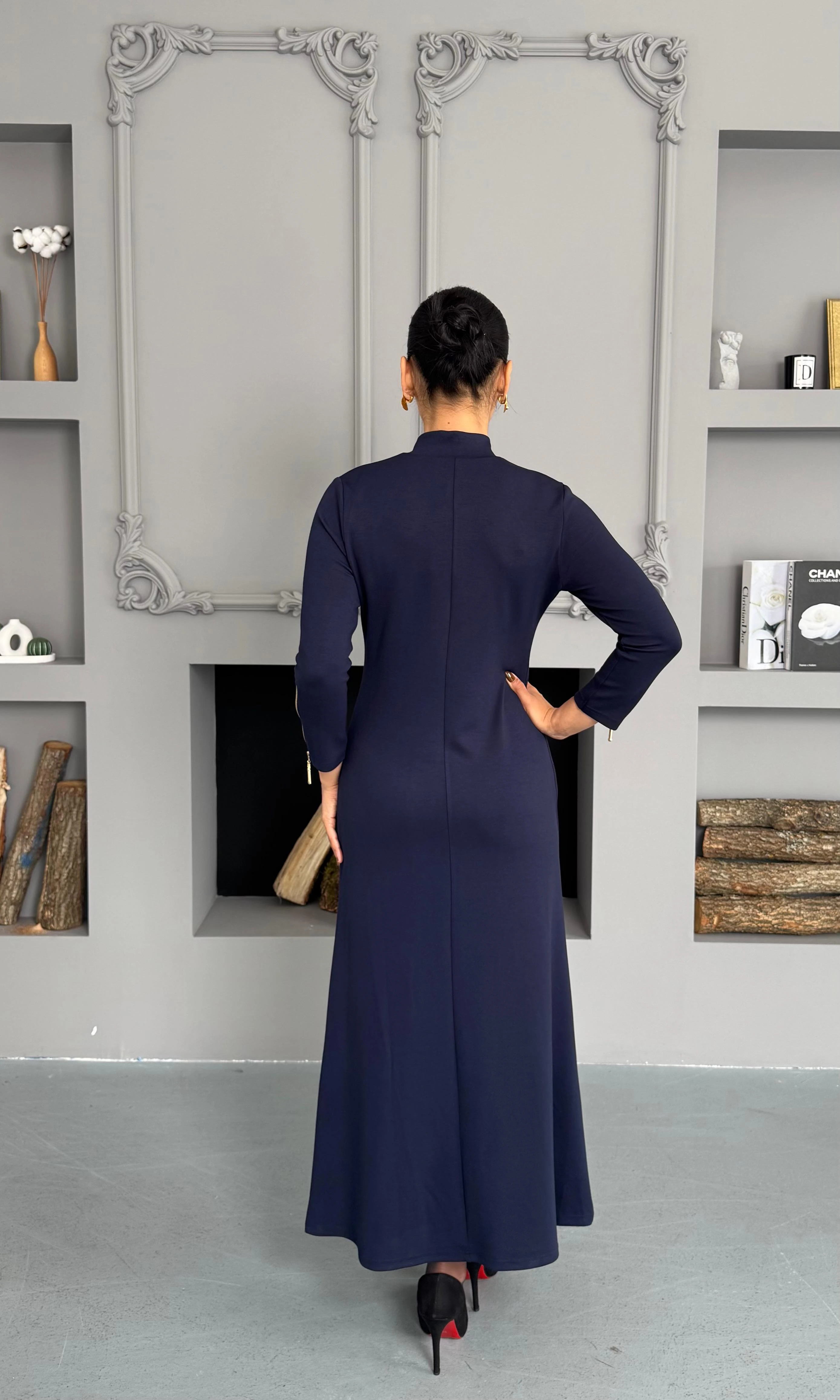 Siena Elbise - Koyu Lacivert