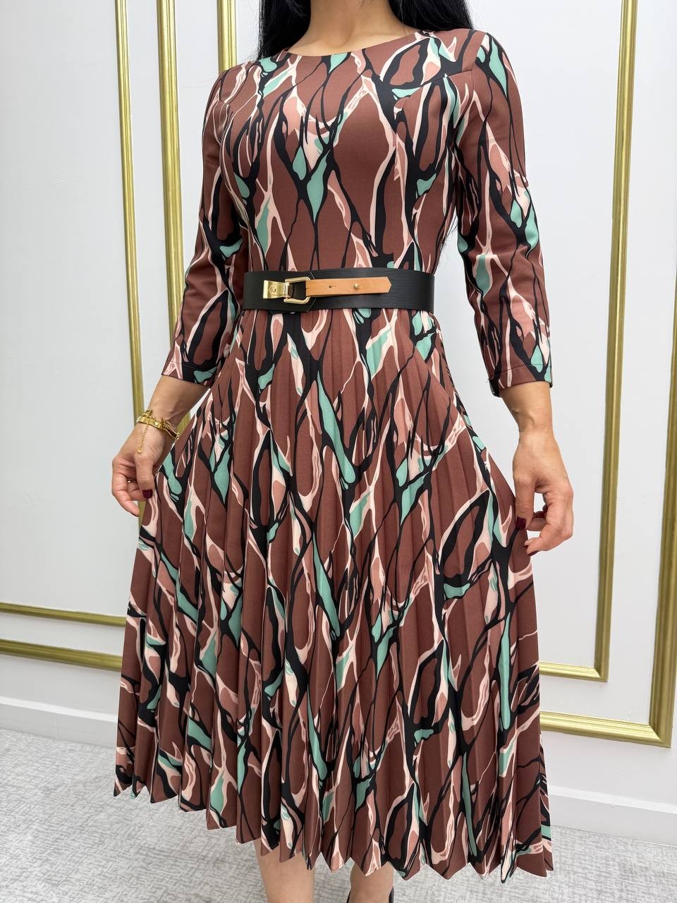 Belted Midi Dress