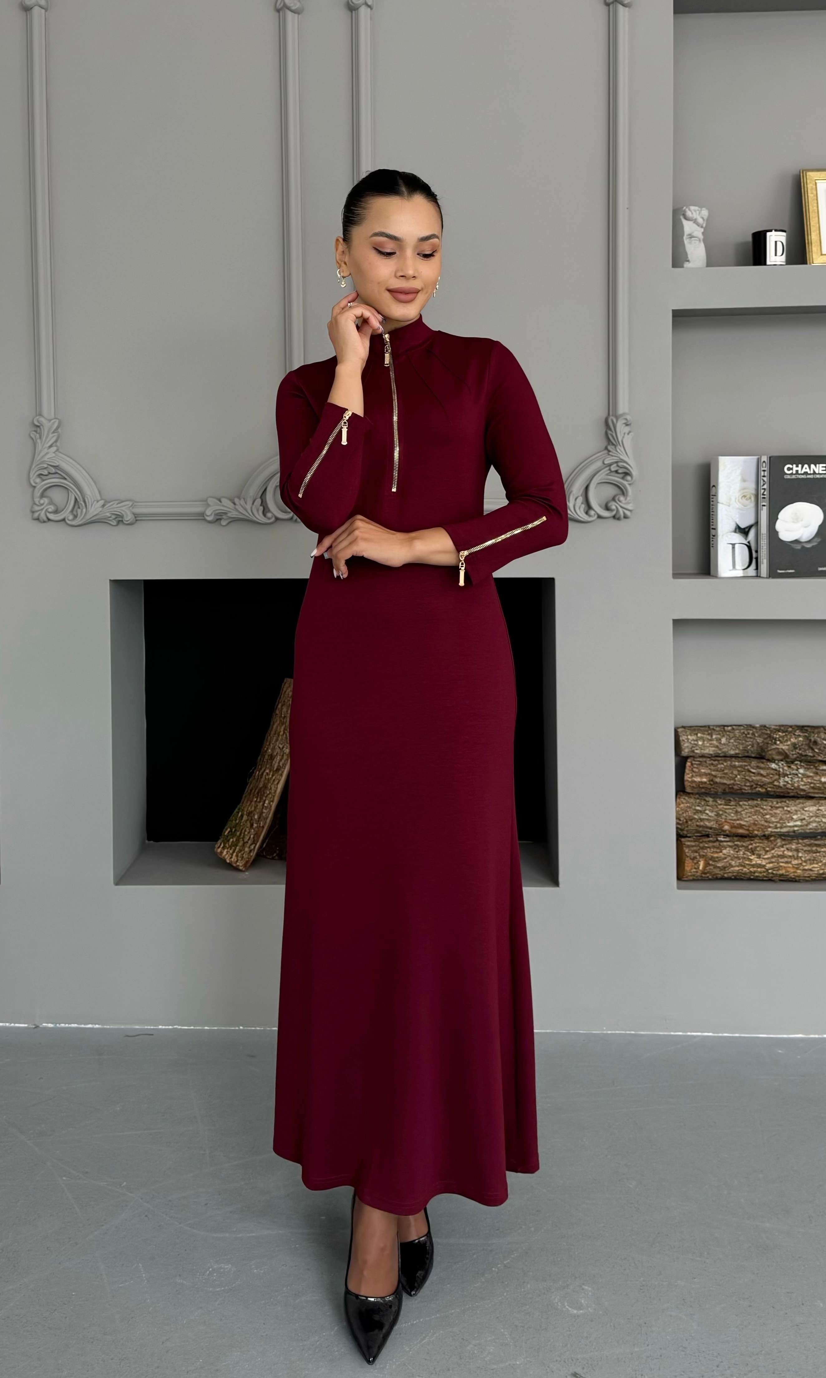 Siena Elbise - Bordo