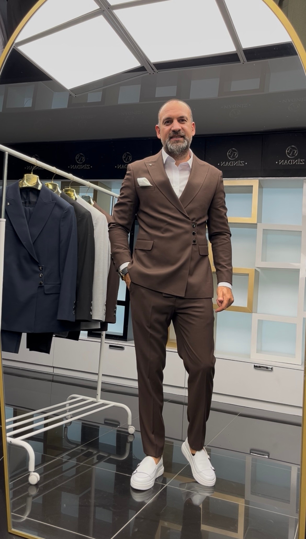 3 Çıtçıtlı Model Takım Kahve 