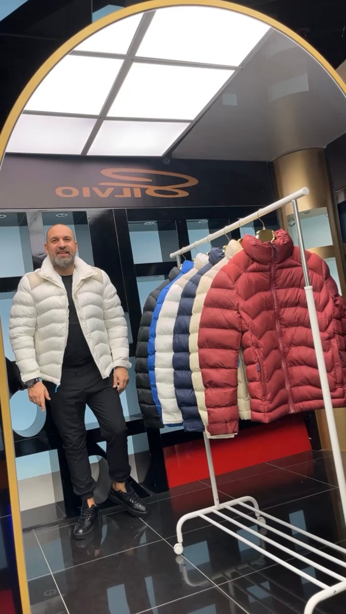 İtalyan Şişme Mont Beyaz 