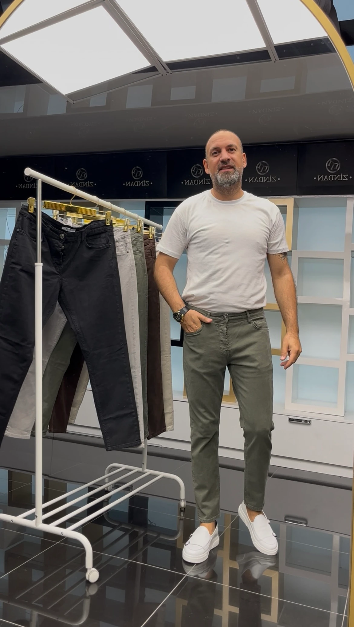 Beş Cep Kot Pantolon Haki